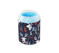 Navy Blue Moose Boho Reusable Paw Cleaner Soft Silicone Brush Pets Feet Cleaning Kit Suitable for Small, Medium, Large Breed Dogs