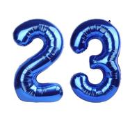 Navy Blue Number 23 Balloon 40 inch, 23 Number Balloons, 23rd Navy Blue Birthday Decorations, 23 Year Old Women Men Blue Party Supplies