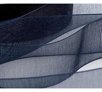 Navy Blue Organza Ribbon 20mm Roll. for Gifts Wrap Sew Party, Decorations Events Dress Wedding Christmas Crafts, Bows Car Balloons DIY, Bouquets, Cake More 45 Meters / 50 Yards