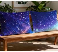 Navy Blue Pillowcase Starry Sky Cushion Covers set of 2 Large Pillow Cases 24x36in Rectangle Cushion Covers,2026 New Velvet Duplex Print Sofa Pillows for Winter Autumn Living Room Decor Gifts O-1000O