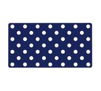 Navy Blue Polka Dot,Mouse Pad Large Desk Pad Computer Keyboard Mouse Mat With Non Slip Rubber Base 40 x 70 cm