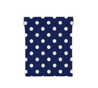 Navy Blue Polka Dot, Squeeze Top Wallet Women Storage Bag Small Coin Purse Change Pouch