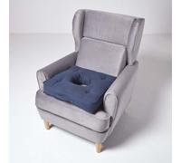 Pressure Relief Armchair Booster Cushion Homescapes Navy 50cm x 50cm