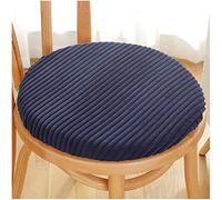 Navy Blue Round Patio Chair Cushion Soft Anti Slip Removable Floor Pad for Dining Office & Car 30cm Seat Pad for Ultimate Comfort & Style