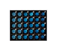 Navy Blue Shatterproof Bauble, 50 Pack