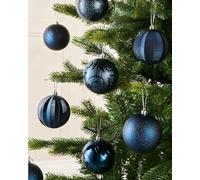 Navy Blue Shatterproof Baubles