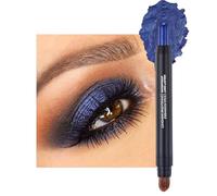 Navy Blue Shimmer Glitter Eyeshadow Stick, Waterproof Highly Pigmented