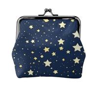 Navy Blue Sky And Star Coin Purses, Change Purse Wallets, For Festivals And Special Occasions, Black, One Size, Art Deco