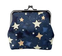 Navy Blue Sky And Stars Coin Purses, Change Purse Wallets, For Festivals And Special Occasions, Black, One Size, Art Deco