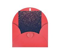 Navy Blue Sky and Stars Print Adorable Blank Cards& Envelopes,Unique Designs Perfect for Festivals, Invitations
