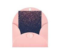 Navy Blue Sky and Stars Print Adorable Blank Cards& Envelopes,Unique Designs Perfect for Festivals, Invitations