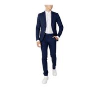Navy Blue Slim Fit Blazer, male, Jack & Jones, Single Breasted Suits, Blue, S, Suits S