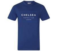 Chelsea FC Official Football Gift Boys Square Graphic T-Shirt Blue 12-13 Years