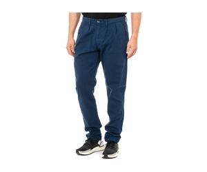 Navy Blue Straight Cut Trousers - male - La Martina - Chinos - Blue - W40 - Trousers W40