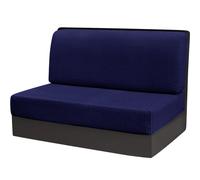 (navy blue) Stretch Jacquard RV Dinette Cushion Cover Animal Protection Washable Loveseat RV Camper Car Bench Seats Restaurant Slipcovers