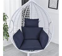 Navy Blue Swing Chair Cushion Cover Indoor Outdoor Hanging Egg Chair Seat Cushion with Headrest & Armrest Perfect for Patio & Garden Hammocks Durable & Stylish