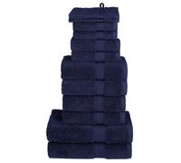 Premium Towel Set 12 Piece Shower Towel Bath Towel 600 gsm 100% Cotton vidaXL