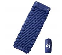 (navy blue) vidaXL Self Inflating Camping Mattress and Integrated Pillow Sleeping Mat