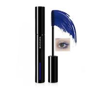 Navy Blue Waterproof Tubing Mascara - Volumizing & Curling for Luscious Lashes - Smudge-Proof, Long-Lasting Eye Makeup, Bold Lash Styles, Easy Removal for Older Women & Sensitive Eyes (Blue)
