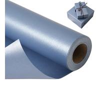 Navy Blue Wrapping Paper Roll for Men, 43cm x 10m