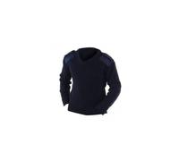 (Navy Blue, XL) Yoko Mens V-neck Nato Security Sweater / Workwear