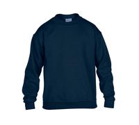 (Navy Blue, XS) Gildan Childrens Crewneck Sweatshirt