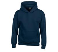 (Navy Blue, XS) Gildan Childrens Hooded Sweatshirt
