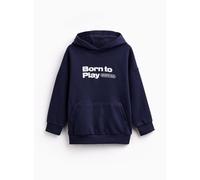 Navy Born to Play Sports Graphic Hoodie 11 years
