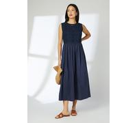 Navy Broderie Cami Detail Midaxi Dress Principles Navy 12