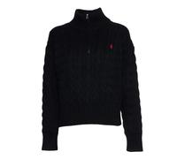 Navy Cable-Knit Jumper - female - Polo Ralph Lauren - Turtlenecks - Blue - XL - Knitwear XL