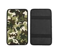 Navy Camo Car Armrest Cushion Camouflage Military Waterproof Auto Center Console Pad Car Armrest Seat Box Cover Protector Universal Fit for Most Vehicle SUV
