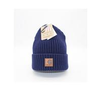 (Navy) Carhartt Hat Beanie Unisex Acrylic Winter Pull On Closure Knit Cap Soft Knit