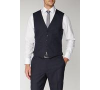 Navy Check Regular Fit Waistcoat Scott & Taylor Navy 40R
