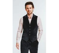 Navy Corduroy Notch Lapel Waistcoat Dobell Navy L