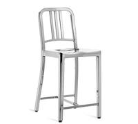 Navy Counterstool Barstool Emeco without armrest polished - EMECO 1006 24AP