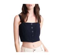 Navy Cropped Strappy Top Eden - female - Superdry - Sleeveless Tops - Black - M - Tops M