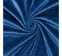 Navy Crushed Velvet Fabric - 1.5 Metre Length x 150cm Wide - Soft Luxury Material for Upholstery, Dressmaking, Crafts & Décor