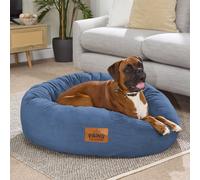 (Navy, Extra Large) Paws for Slumber Donut Pet Bed