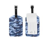 Navy Forces Camo Luggage Tags Leather Travel Suitcase Baggage Tag 1 Piece