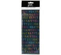 Navy Happy Birthday Tissue Paper