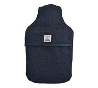 Navy Herringbone Tartan Harris Tweed Vagabond Hot Water Bottle