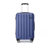 (Navy) KONO Lightweight 24Inch Hard Shell ABS Suitcase 4 Wheels Luggage Medium Travel Case