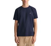 (Navy, L) Gant Mens T Shirts Shield Cotton Summer Casual Tee
