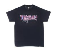 Navy Logo Tee Short Sleeve Cotton - male - Thrasher - T-Shirts - Blue - S - Tops S