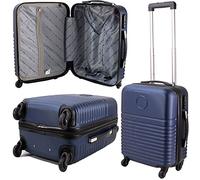 Navy Luggage Suitcase Travel Bag Lightweight ABS Hard Shell Travel Trolley Hold Check in Bag