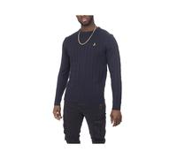 (Navy, M) BRAVE SOUL Mens Jumper Knitted Cardigan