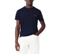 (Navy, M) Lacoste Mens T Shirts TH6709 Short Sleeve Regular Fit