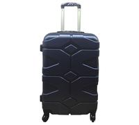 (Navy , Medium) Hampton & Stewart Hard Shell Extra Large Suitcase