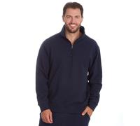 (Navy, Medium) Mens 1/4 Zip Funnel Neck Pullover Stand Up Collar Sweatshirt Long Sleeve Top Sportswear M-Xxl