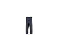Portwest S441 Men's Waterproof Rain Trousers - Lightweight Adjustable Safety Overpants Class 3 Navy, Medium